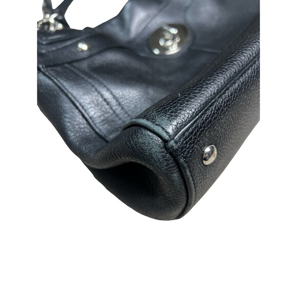 Coach Penelope Black Pebbled Leather 9x12x5” Hand Bag PurseTurn-Lock - Picture 13 of 16
